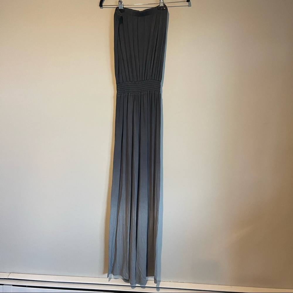 Grey Ombré strapless jumpsuit